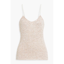 Sadie sequined crochet-knit camisole