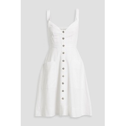 Fara cotton and linen-blend dress