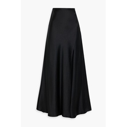 Ophelia hammered-satin maxi skirt