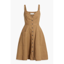 Fara cotton and linen-blend dress