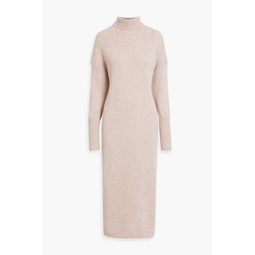 Wool and cashmere-blend turtleneck midi dress