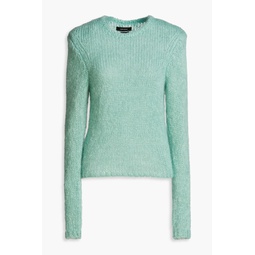 Ribbed wool and mohair-blend sweater