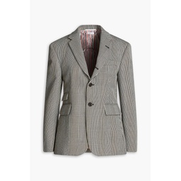 Prince of Wales checked wool blazer