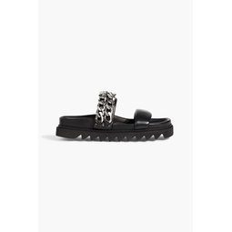 Mosta chain-embellished leather sandals