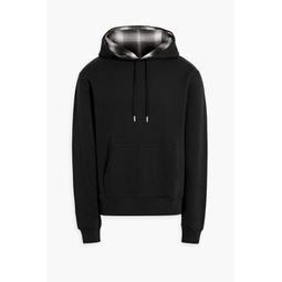 Cotton and cashmere-blend fleece hoodie