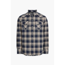 Msito checked cotton-blend twill shirt