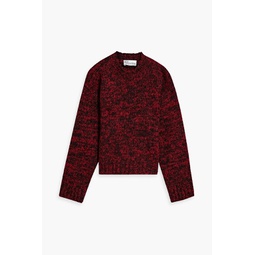 Marled knitted sweater