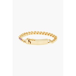 Gold-tone amethyst bracelet