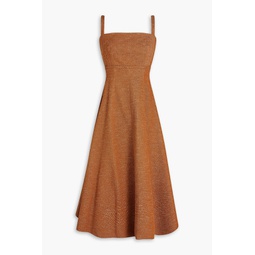 Freya cotton-blend twill midi dress