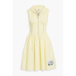Gabriella cotton-poplin hooded dress