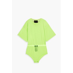 Neon cotton-jersey bodysuit