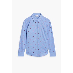 Embroidered cotton Oxford shirt
