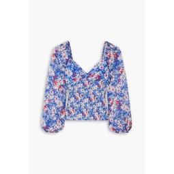 Bridgette floral-print georgette blouse