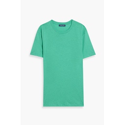 Lucio cotton and linen-blend jersey T-shirt