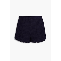 Cotton-blend tweed shorts