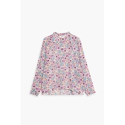 Maria floral-print cotton-voile blouse