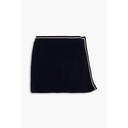 Sorbetto boucle-knit mini skirt