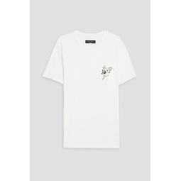 Printed cotton-jersey T-shirt