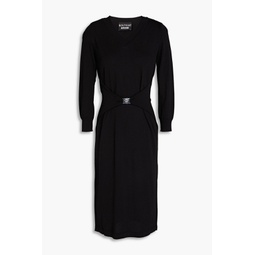 Belted knitted dress