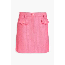 Cotton-blend tweed mini skirt