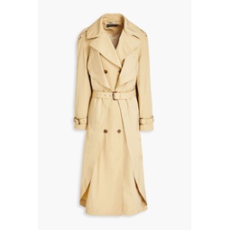 Belted shell trench coat