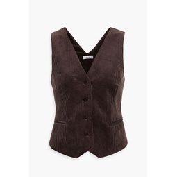 Thelma cotton-corduroy vest