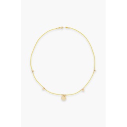 Gold-tone cord necklace