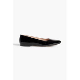 Angie patent-leather ballet flats