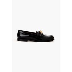 VLOGO Chain leather loafers