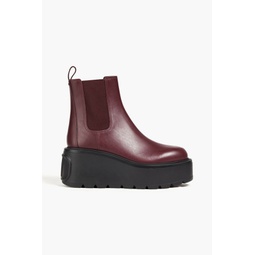 VLOGO leather platform Chelsea boots