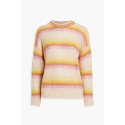 Drussell striped mohair-blend sweater