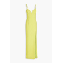 Piero chain-trimmed crepe gown