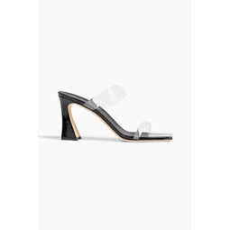 Flaminia faux patent-leather and PVC mules