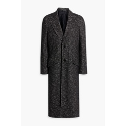 Wool, cotton and cashmere-blend tweed coat