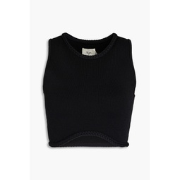 Elm cropped knitted top