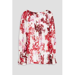 Le Corsaire floral-print linen and silk-blend shirt