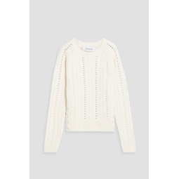 Aitana lace-up cable-knit wool sweater