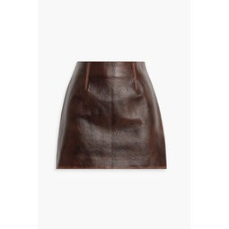 Haile leather mini skirt