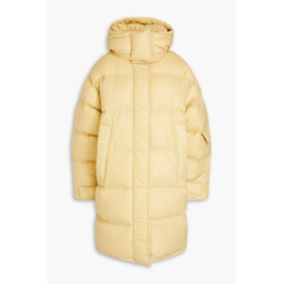 Steilia quilted shell hooded down coat