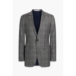 Damien Prince of Wales checked wool suit jacket