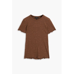 Gemma cotton-blend jacquard T-shirt