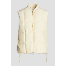 Quilted ripstop down vest