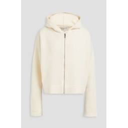 Cashmere and wool-blend zip-up hoodie