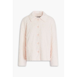 Cotton-blend terry-jacquard jacket