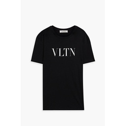VLTN logo-print cotton-jersey T-shirt