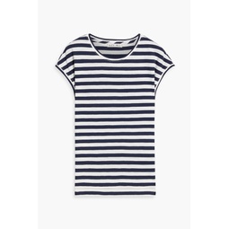 Striped slub cotton-jersey T-shirt