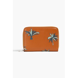 Printed leather wallet