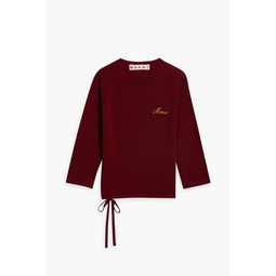 Embroidered cashmere sweater