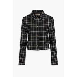 Checked wool jacket