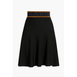 Jacquard-knit skirt
